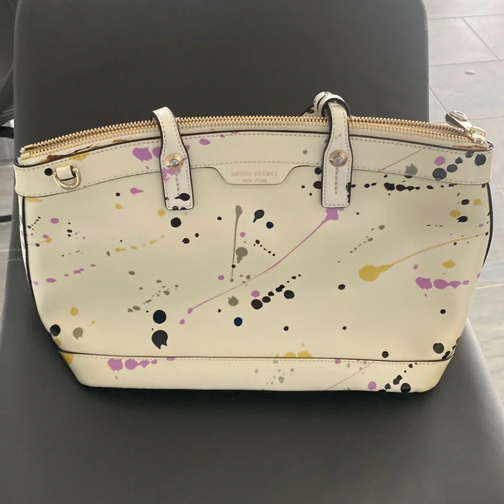 Henri Bendel limited edition splatter paint bag! - Picture 1 of 4